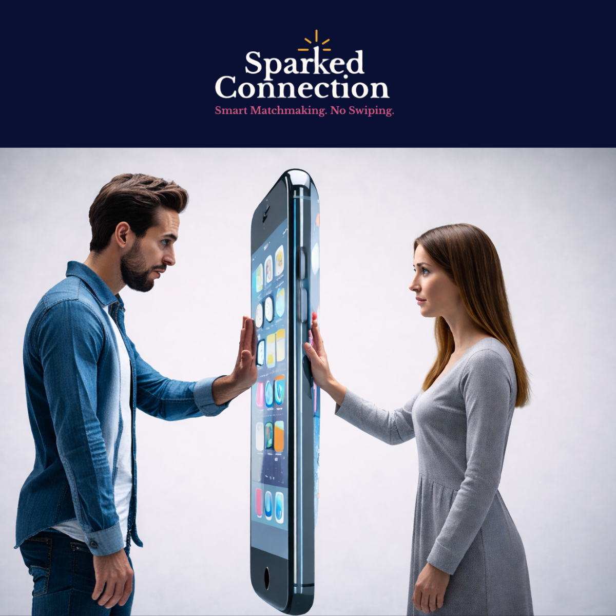 A person scrolling a dating app on their phone, illustrating modern dating fatigue and online dating loneliness